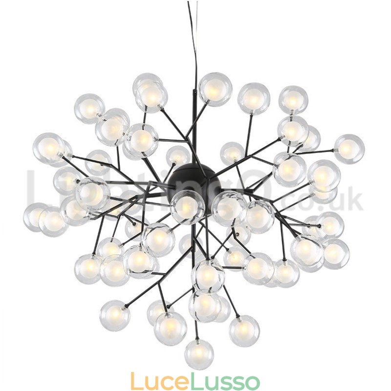 Lampadario in vetro a bolle molecolari postmoderne nordiche
