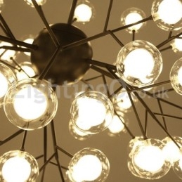 Lampadario in vetro a bolle molecolari postmoderne nordiche