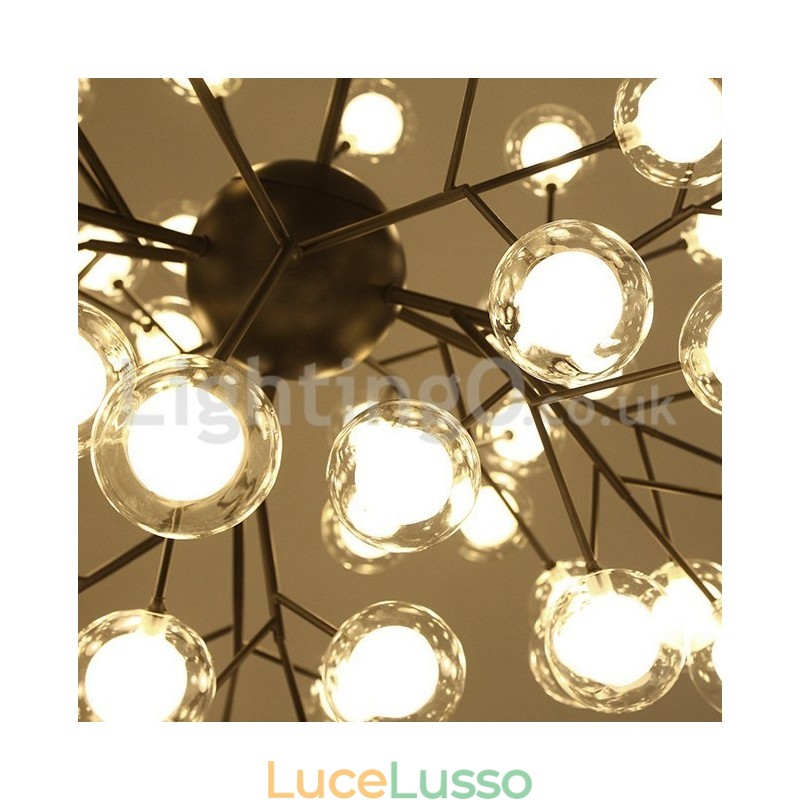 Lampadario in vetro a bolle molecolari postmoderne nordiche