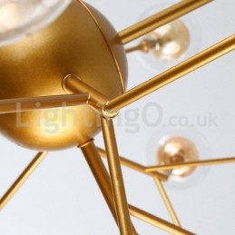 Lampadario in vetro a bolle molecolari postmoderne nordiche