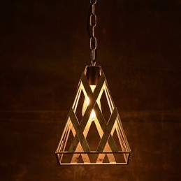 Lampada in ferro retrò, lampadario moderno minimalista in stile industriale