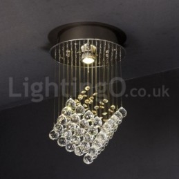 1 luce moderna K9 cristallo soffitto lampadario lampadario illuminazione lampade da interno