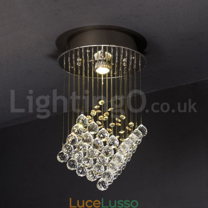 1 luce moderna K9 cristallo soffitto lampadario lampadario illuminazione lampade da interno
