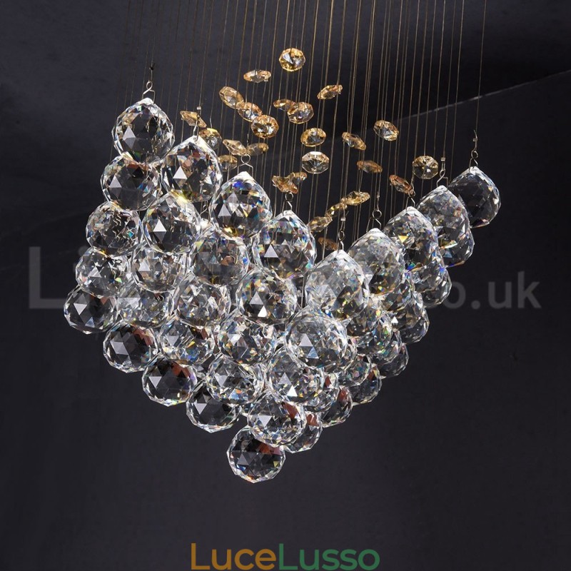 1 luce moderna K9 cristallo soffitto lampadario lampadario illuminazione lampade da interno