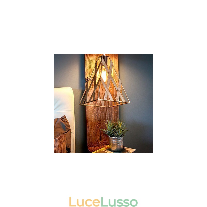 Lampada in ferro retrò, lampadario moderno minimalista in stile industriale