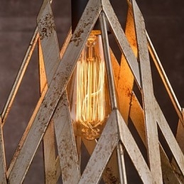 Lampada in ferro retrò, lampadario moderno minimalista in stile industriale