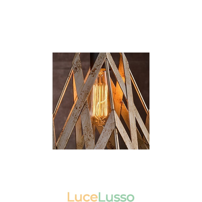 Lampada in ferro retrò, lampadario moderno minimalista in stile industriale
