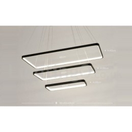 Lampada a sospensione dimmerabile con telecomando Design moderno Tre rettangoli