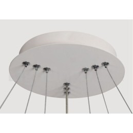 Lampada a sospensione dimmerabile Outside the Circles con telecomando, design moderno, anelli