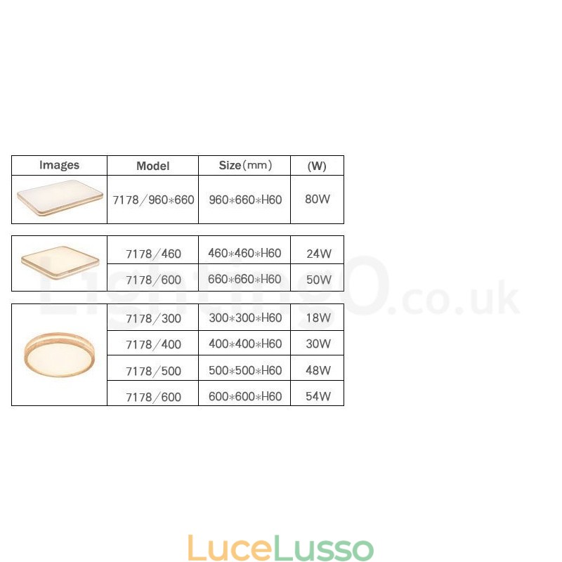 Lampada da soffitto in legno massello con paralume in acrilico, stile nordico, rotonda, quadrata e rettangolare, ultra sottile
