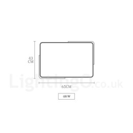 Lampada da soffitto rettangolare in legno multicolore ultra sottile dimmerabile con paralume in acrilico Lampada da soffitto in stile nordico