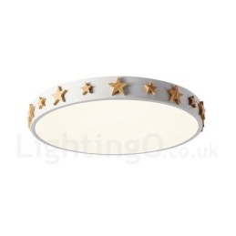 Lampada da soffitto circolare in legno multicolore ultra sottile dimmerabile con paralume in acrilico Lampada da soffitto in stile nordico