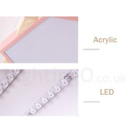 Lampada da soffitto esagonale in legno multicolore dimmerabile con paralume in acrilico Lampada da soffitto in stile nordico