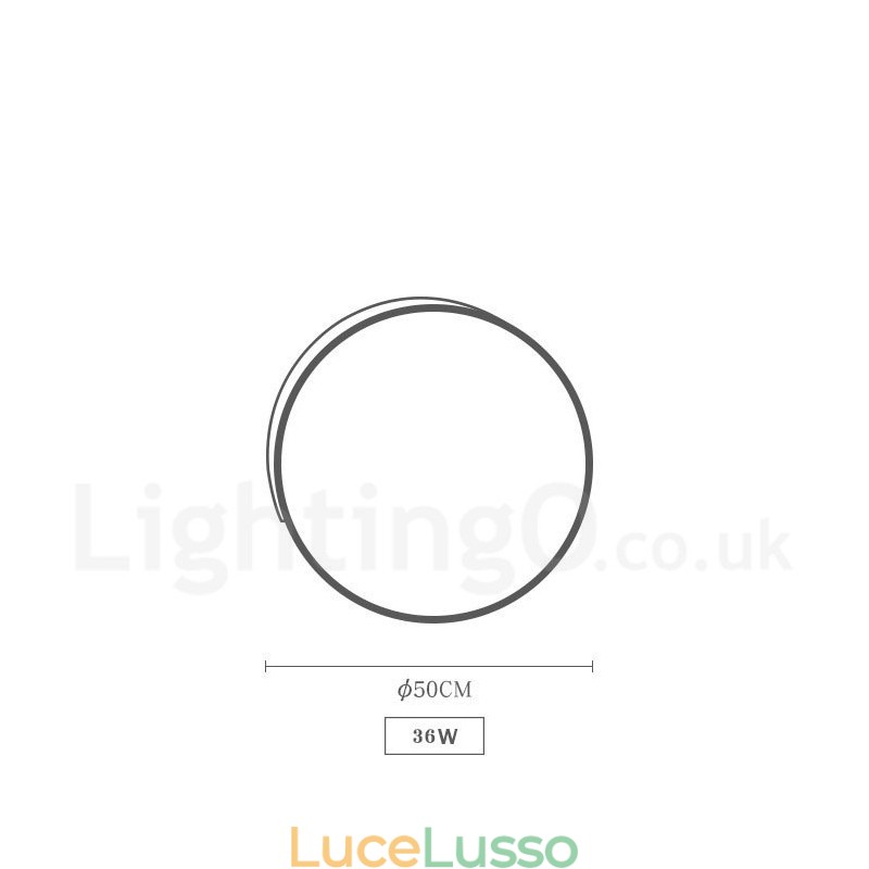 Lampada da soffitto rotonda in legno multicolore dimmerabile con paralume in acrilico Lampada da soffitto in stile nordico