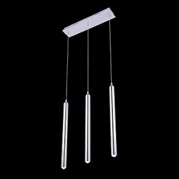 Lampadario moderno contemporaneo in metallo a 3 luci