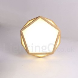 Lampada da soffitto in legno dimmerabile multi stile con paralume in acrilico Lampada da soffitto in stile nordico