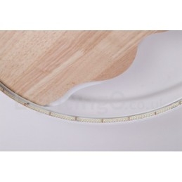 Lampada da soffitto rotonda in legno bianco dimmerabile con nuvola, lampada da soffitto ultrasottile, utilizzabile anche come applique