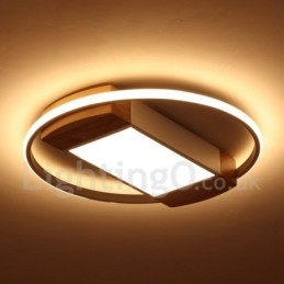Lampada da soffitto rotonda in legno bianco dimmerabile, lampada da soffitto ultrasottile, utilizzabile anche come applique