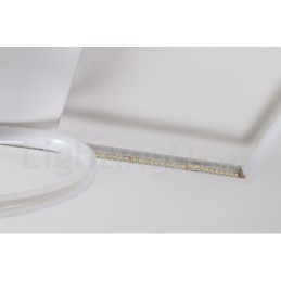 Lampada da soffitto in legno quadrata bianca dimmerabile, lampada da soffitto ultrasottile, utilizzabile anche come applique