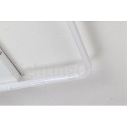 Lampada da soffitto in legno quadrata bianca dimmerabile, lampada da soffitto ultrasottile, utilizzabile anche come applique