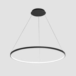 Lampada a sospensione dimmerabile da 63 W, diametro 100 cm, design moderno ad anello