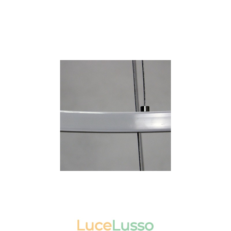 Lampada a sospensione dimmerabile da 63 W, diametro 100 cm, design moderno ad anello