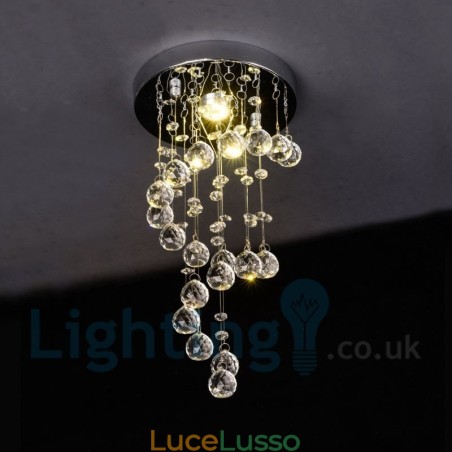 1 luce moderna K9 cristallo rotondo plafoniera a filo 1 luce moderna K9 cristallo rotondo plafoniera a filo