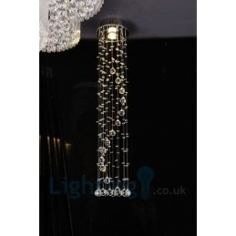 1 luce economica moderna K9 cristallo rotondo montaggio a filo soffitto luce