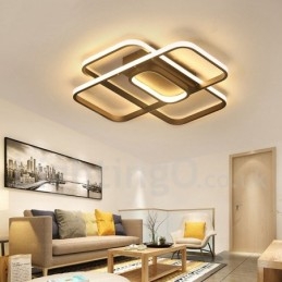 Moderna plafoniera contemporanea in alluminio con dimmer remoto, montaggio a filo, può essere utilizzata anche come applique
