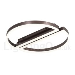 Lampada da soffitto rotonda moderna contemporanea in alluminio con montaggio a filo e dimmer remoto, può essere utilizzata anche come lampada da parete