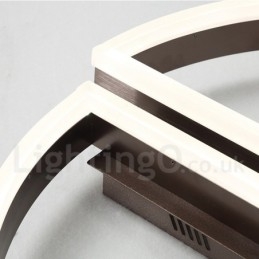 Lampada da soffitto rotonda moderna contemporanea in alluminio con montaggio a filo e dimmer remoto, può essere utilizzata anche come lampada da parete