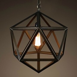 Lampadario in metallo rustico vintage Lodge