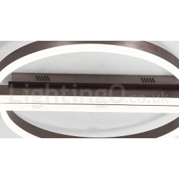 Lampada da soffitto rotonda moderna contemporanea in alluminio con montaggio a filo e dimmer remoto, può essere utilizzata anche come lampada da parete