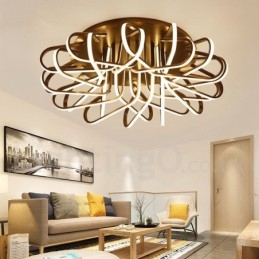 Lampada da soffitto moderna e contemporanea in alluminio dimmerabile Bird's Nest, da usare anche come applique