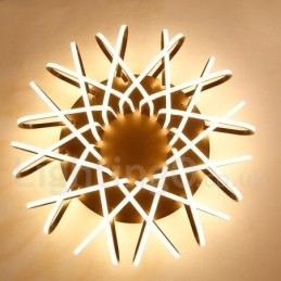 Lampada da soffitto moderna e contemporanea in alluminio dimmerabile Bird's Nest, da usare anche come applique