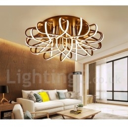 Lampada da soffitto moderna e contemporanea in alluminio dimmerabile Bird's Nest, da usare anche come applique