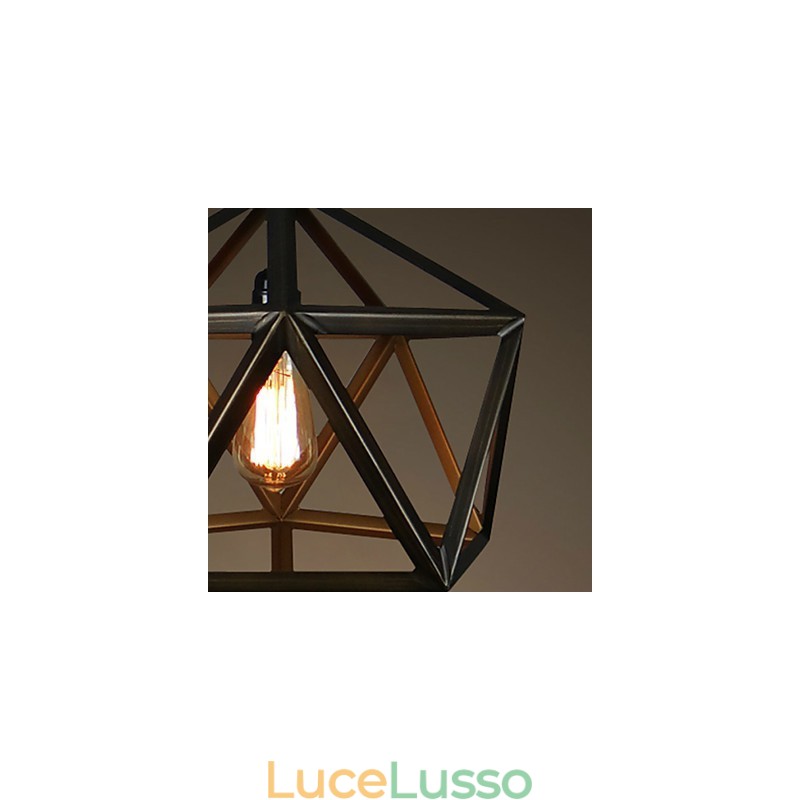 Lampadario in metallo rustico vintage Lodge