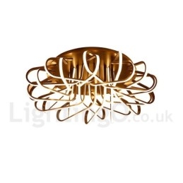 Lampada da soffitto moderna e contemporanea in alluminio dimmerabile Bird's Nest, da usare anche come applique