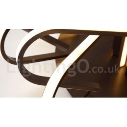 Lampada da soffitto moderna e contemporanea in alluminio dimmerabile Bird's Nest, da usare anche come applique
