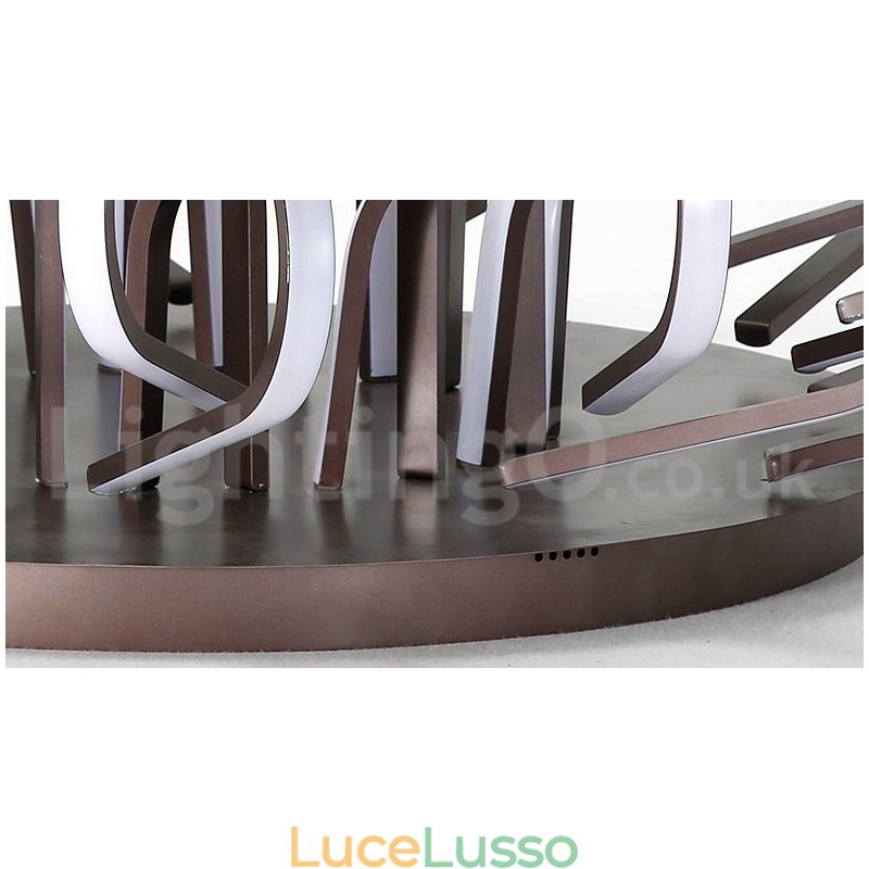 Lampada da soffitto moderna e contemporanea in alluminio dimmerabile Bird's Nest, da usare anche come applique