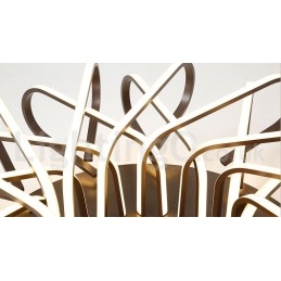 Lampada da soffitto moderna e contemporanea in alluminio dimmerabile Bird's Nest, da usare anche come applique