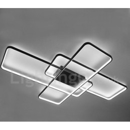 Moderna lampada da soffitto in alluminio con verniciatura contemporanea, lampada da parete a filo con dimmer remoto per soggiorno, camera da letto, può essere utilizzata anche come lampada da parete
