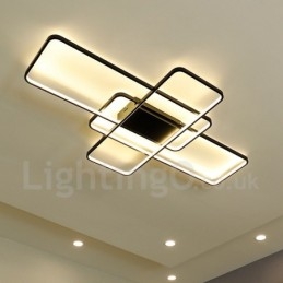 Moderna lampada da soffitto in alluminio con verniciatura contemporanea, lampada da parete a filo con dimmer remoto per soggiorno, camera da letto, può essere utilizzata anche come lampada da parete