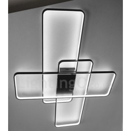 Moderna lampada da soffitto in alluminio con verniciatura contemporanea, lampada da parete a filo con dimmer remoto per soggiorno, camera da letto, può essere utilizzata anche come lampada da parete