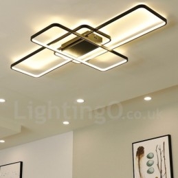 Moderna lampada da soffitto in alluminio con verniciatura contemporanea, lampada da parete a filo con dimmer remoto per soggiorno, camera da letto, può essere utilizzata anche come lampada da parete