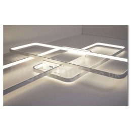 Moderna lampada da soffitto in alluminio con verniciatura contemporanea, lampada da parete a filo con dimmer remoto per soggiorno, camera da letto, può essere utilizzata anche come lampada da parete