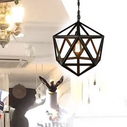 Lampadario in metallo rustico vintage Lodge