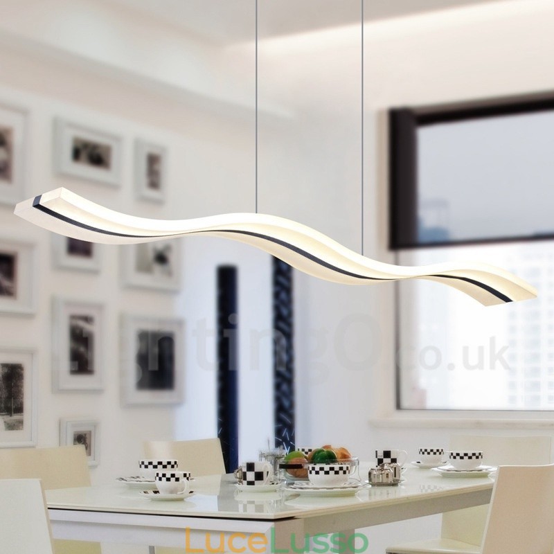 Lampada a sospensione lineare dimmerabile con telecomando Design moderno