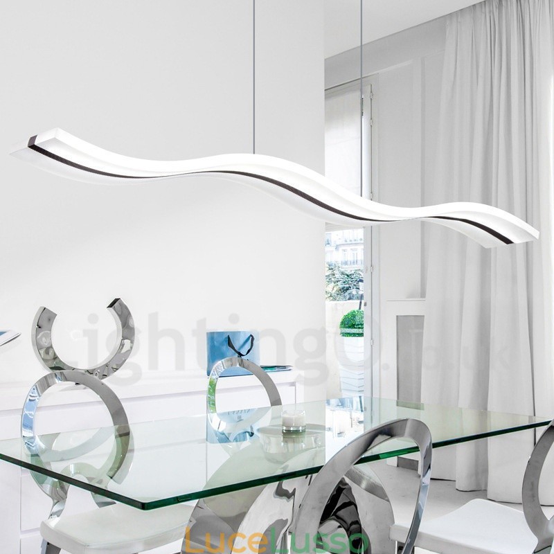 Lampada a sospensione lineare dimmerabile con telecomando Design moderno
