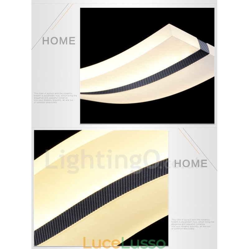 Lampada a sospensione lineare dimmerabile con telecomando Design moderno